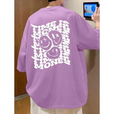 Imagem de Camiseta Timeis Money Blusa Oversized Desenho Estampa Grafica Frente C