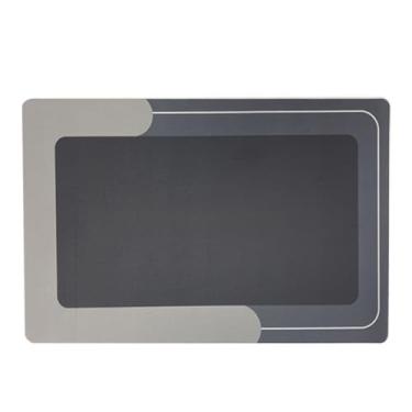 Imagem de KIT1~KIT4 Tapete Banheiro Super Antiderrapante Absorvente de Secagem Rápida Para Banheiro/Cozinha/Porta De Entrada (2,Cinza Quadrado)