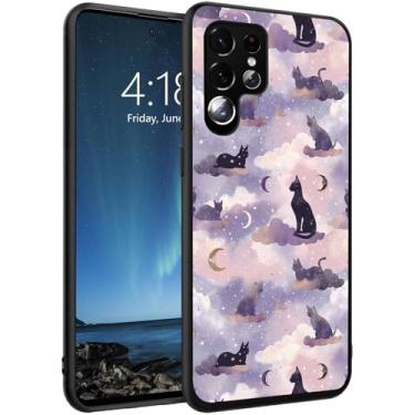 Imagem de DSRGRGFDJ Capa projetada para Samsung Galaxy S26 Ultra de 6,9 polegadas, capa de silicone ultrafina, antiarranhões e à prova de choque - Gato fofo