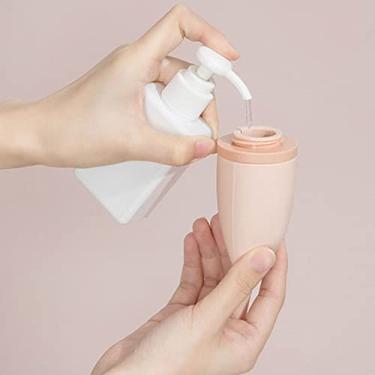 Imagem de GLOGLOW Garrafa de Viagem, Gel de Banho de Loção de Shampoo de Viagem à Prova de Vazamento de Silicone para Embalagem Fácil e Necessidades Diárias de Uso Versátil (Rosa)