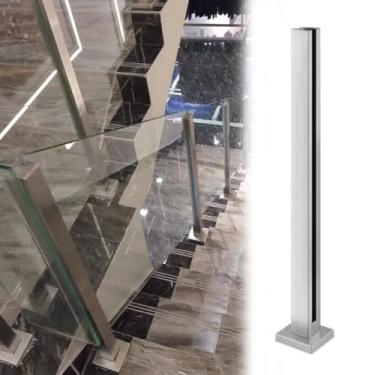 Imagem de Poste de corrimão de aço inoxidável Sapphire 304 - 125 cm de altura para varanda, deck, escadas e jardim - Sistema de painel balaustrada durável, poste de cerca elegante