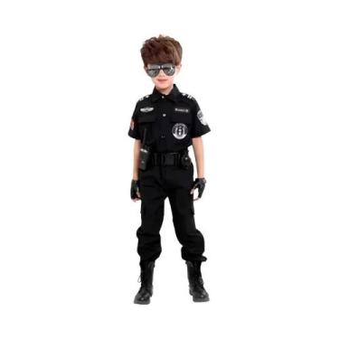 Imagem de Fantasia De Uniforme De Polícia Infantil 2024, Roupas Engraçadas De Co