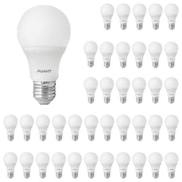 Imagem de Kit 40 Lâmpadas LED Pera 9W 6500K Bivolt  Substitui 60W com Economia d