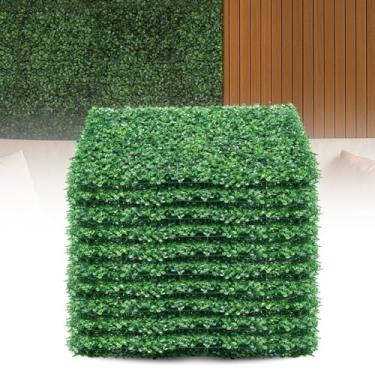 Imagem de Decolab Kit 10 Placas Buchinho Decorativa Planta Artificial com Proteção UV Aplica Fácil - Para Muro Inglês Jardim Vertical, Festa, Casamento (Verde, Buchinho)