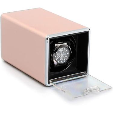 Imagem de Caixa de enrolamento de relógio – Mini caixa de enrolamento automático de relógio 1+0, agitador, motor, rotador, toca-discos, caixa de armazenamento para exibição de relógio, caixa de armazenamento