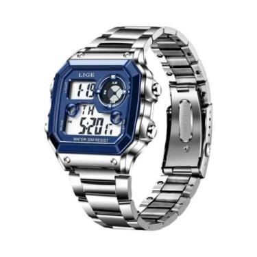 Imagem de Relógio Esportivo Militar À Prova D'Água Masculino LIGE 2023 Marca De 