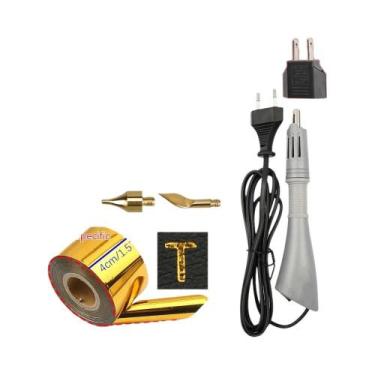 Imagem de Caneta De Estampagem a Quente Elétrica: Kit De Ferramentas Para Artesa