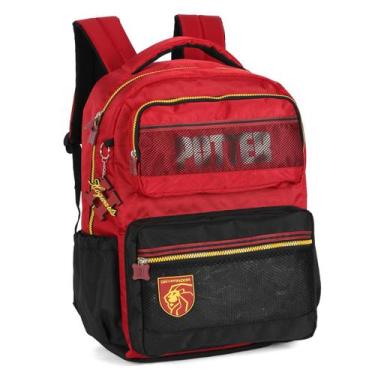 Imagem de Mochila Escolar Grifinória Vinho Costa Harry Potter Hogwarts - Luxcel