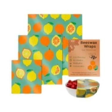 Imagem de Rolos De Envoltórios De Cera De Abelha Reutilizáveis, Armazenamento Ec