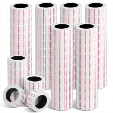 Imagem de 30.000 etiquetas para armas de preço, 60 rolos de papel compatíveis com a maioria das máquinas de etiqueta de preço (Mx-5500, M5500, HG979), etiquetas de preços para marcação de escritório e loja de