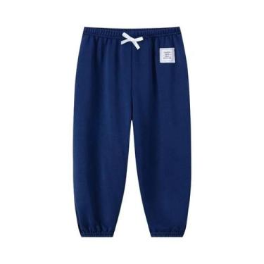 Imagem de Shorts Infantis De Cor Sólida Com Cordão Para Meninos E Meninas, Calça