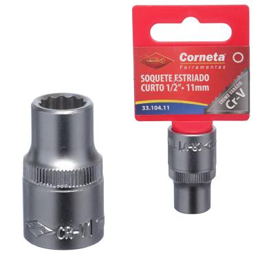 Imagem de Soquete Estriado Curto 1/2 11Mm Corneta