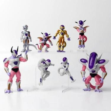 Imagem de Conjunto De Figuras De Anime Dragon Ball Z Frieza 8 Peças Estátua De P