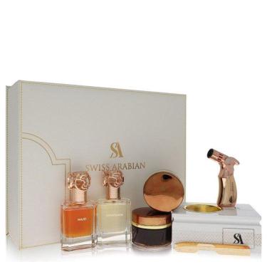 Imagem de Kit Presente Masculino Swiss Arabian Bakhoor Dukhoon Al Haram Contém 2 X 50 Ml