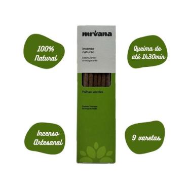 Imagem de Incenso Natural Nirvana Folhas Verdes