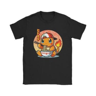 Imagem de Camiseta Masculina De Algodão Pokemon Com Gola Redonda E Manga Curta, 