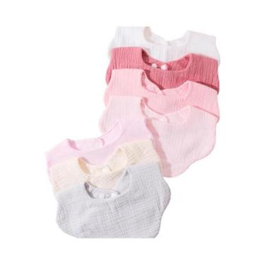Imagem de Conjunto De Babadores E Panos De Boca Para Bebês, 3 Peças, Com Babador