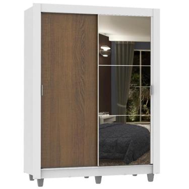 Imagem de Guarda Roupa 2 Portas de Correr 1 Espelho Dallas Madesa