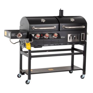 Imagem de Churrasqueira Americana Hibrida Gas E Carvao 3 Burn - Grill