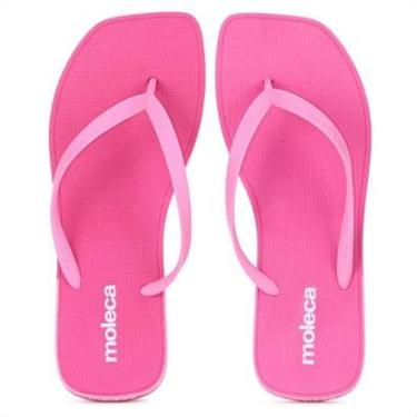 Imagem de Chinelo Moleca Bico Quadrado Rosa - Feminino-Feminino