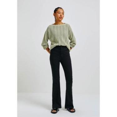 Imagem de Calça Jeans Hering Flare Cintura Média Soft Touch Feminina-Feminino