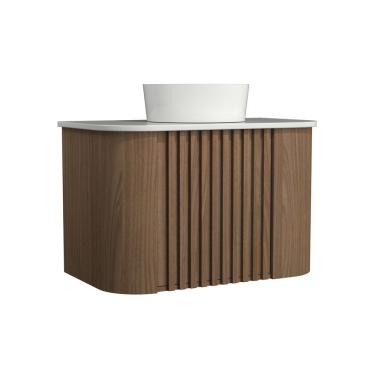 Imagem de Gabinete Suspenso Para Banheiro Luna 2p 80cm Jequitibá