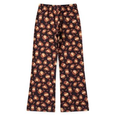 Imagem de Calça Bailarina Inverno Menina Preto em Suplex Felpado Oncinhas - Mole