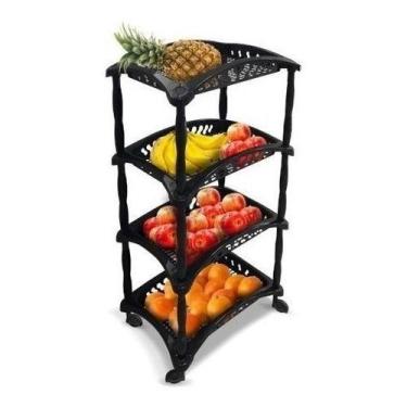 Imagem de Organizador Fruteira 3 Ou 4 Andares Material Limpeza Cozinha - Arqplas