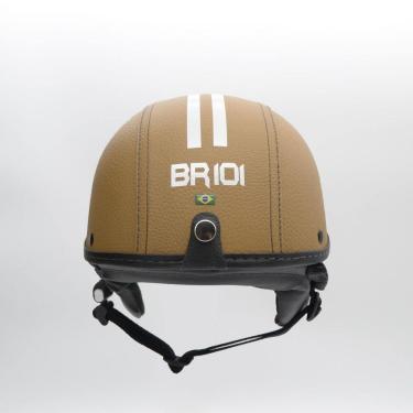 Imagem de Capacete Coquinho Br 101 Creme Fume P - Scooter/Bike