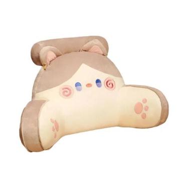Imagem de Almofada De Apoio Lombar E Pescoço Desmontável E Lavável Com Desenho A