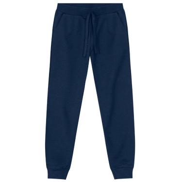 Imagem de Calça Jogger Básica em Moletinho infantil menino Brandili-Azul-Masculino