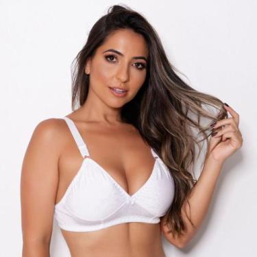 Imagem de Sutiã Reforçado Bojo sem Costura Cor:BrancoTamanho:GG - Saulo Lingerie