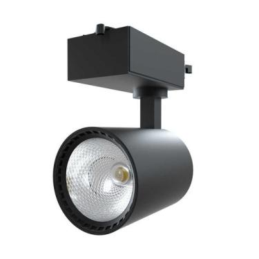 Imagem de Spot Trilho Com Led 18w Eletrificado 3000k Estrutura Preto - Luminatti