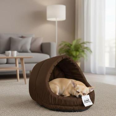 Imagem de Cama Suede Iglu Luxo Caes Gato Lavavel Casinha Marrom Oferta - - Maxxi
