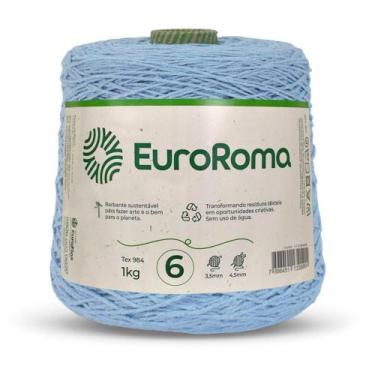 Imagem de Barbante EuroRoma Colorido Nº06 1,0Kg, AZUL BEBÊ