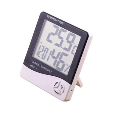 Imagem de Termômetro Digital LCD Para Uso Interno E Externo, Higrômetro, Estação