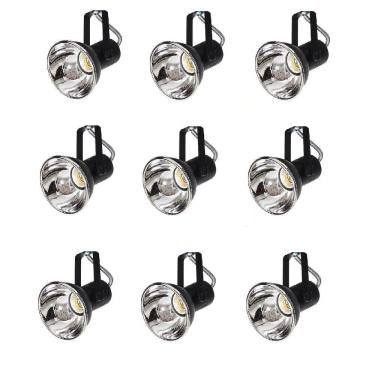 Imagem de Kit 9 Spot Trilho Perfilado Eletro calha Par20 Bulbo OL5