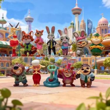 Imagem de Zootopia 2 Coleção 12 Bonecos Judy - Nick e Turma - Toy e toys