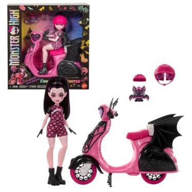 Imagem de Monster High Boneca Draculaura Com Scooter - Mattel