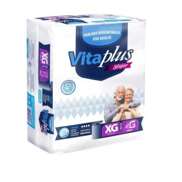 Imagem de Fralda Geriátrica Vitaplus Senior Economica XG com 18 unidades - 104