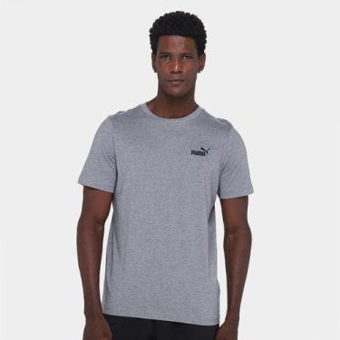 Imagem de Camiseta Puma Small n. 1 Logo Masculina, Cinza, G