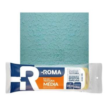 Imagem de Rolo Textura Média 23cm Profissional Para Pintura - Modelo Roma