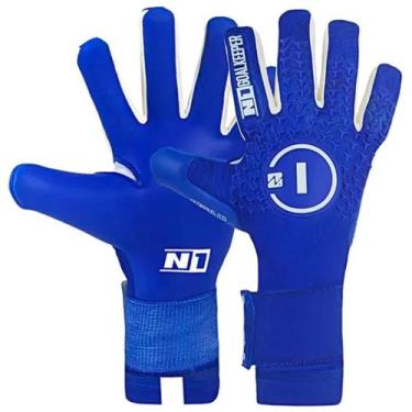 Imagem de Luva de Goleiro Profissional N1 Scorpius 2.0 - N1 Goalkeeper, Azul, 10