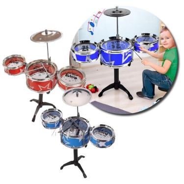 Imagem de Mini Bateria Musical Infantil, Estimular A Criatividade E O Senso Rítmico Das Crianças