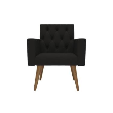 Imagem de Poltrona Decorativa Capitone Reforçada Confortável Para Sala - Móveis 