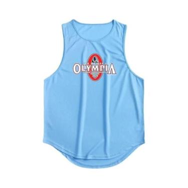 Imagem de Camisetas Sem Mangas Para Academia Masculinas De Secagem Rápida Em Mal