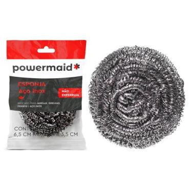 Imagem de Esponja Aço Inox Limpeza Pesada - Powermaid