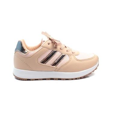 Imagem de Tênis Infantil Fiocco Sneaker Meninas, Rosê, 31