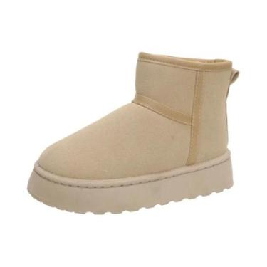 Imagem de Botas De Inverno Femininas Quentes Com Forro De Lã E Sola Grossa, Esti