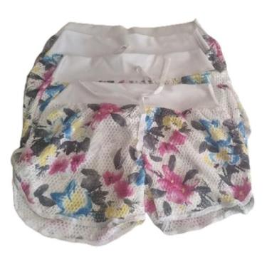 Imagem de Shorts Curto Soltinho Estampado Moda Praia Academia Corrida - PO